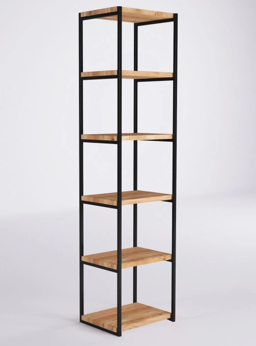Loft Regal aus Eiche 04
