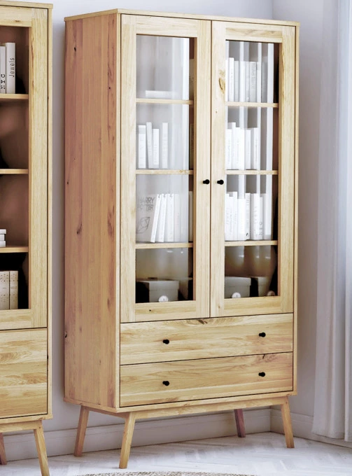 Vitrine aus Eiche Malaga 05 (2d 2s)