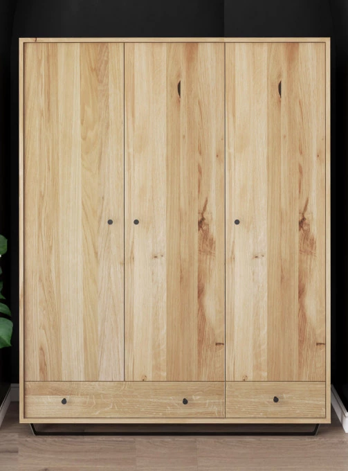 Eichenschrank Steel 02 3d2s