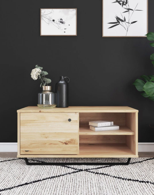 RTV-Schrank aus Eiche Steel 01 1d