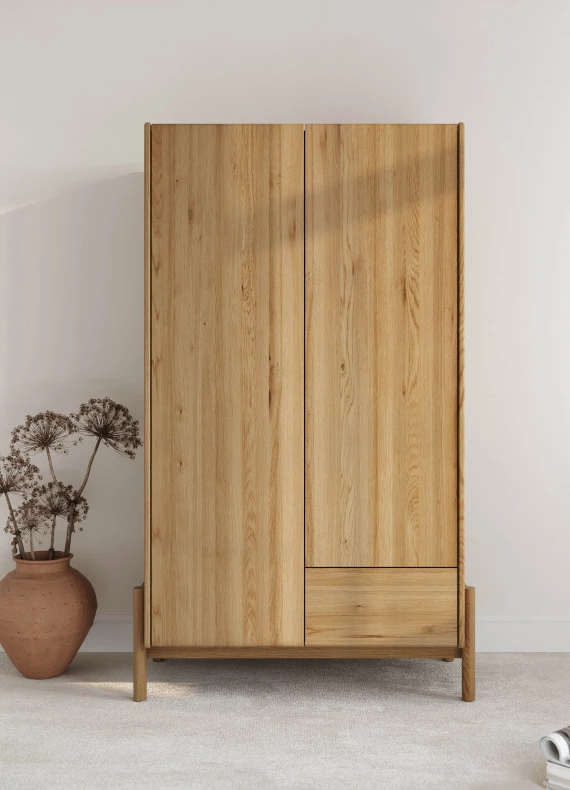 Eichenschrank Japandi 02B