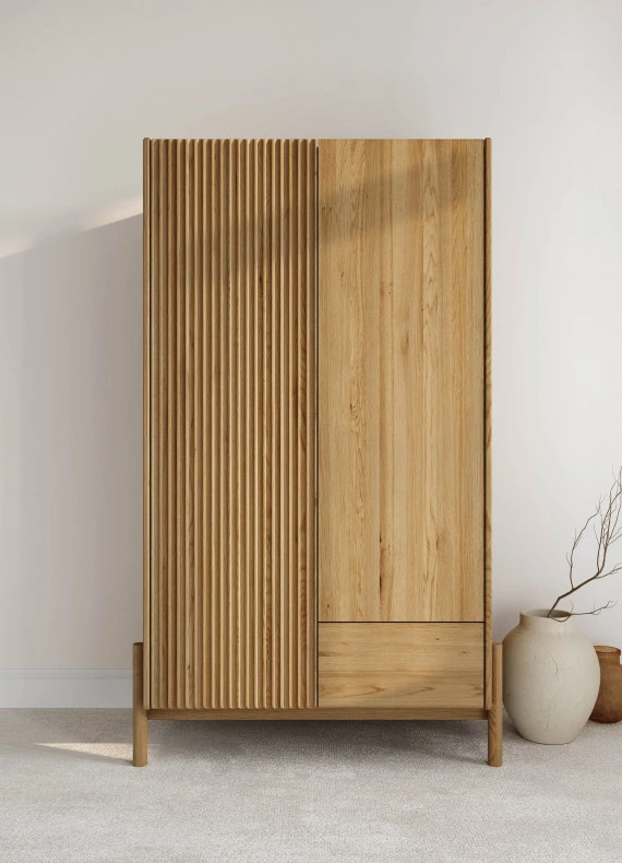 Eichenschrank Japandi 02A