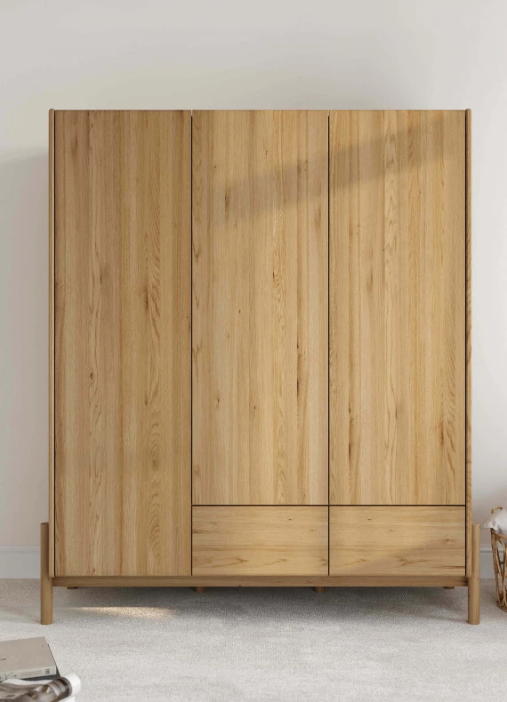 Eichenschrank Japandi 03B
