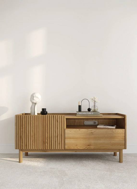 RTV-Schrank aus Eiche Japandi Compact 62