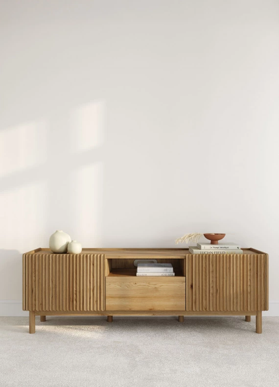 RTV-Schrank aus Eiche Japandi Compact 73