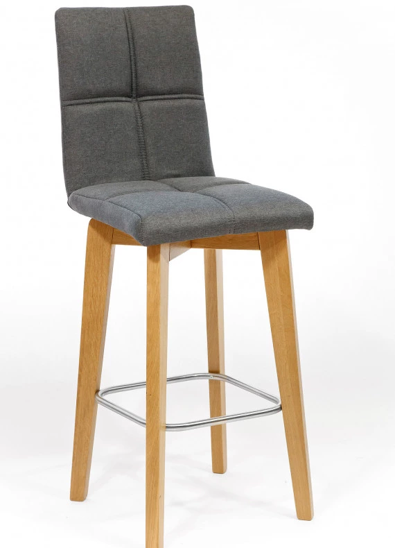 Barhocker aus Eiche gepolstert NK-33
