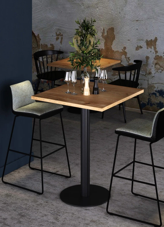 Hoche Bistro Tisch aus Eiche