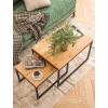 Rechteckiger Couchtisch SET aus Eiche Law09 ▯60+▯70 | ▯80+▯90 | ▯100+▯120