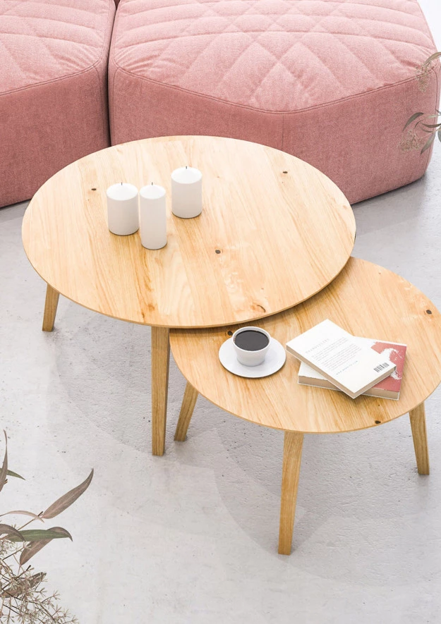 Couchtisch SET aus Eiche Law24