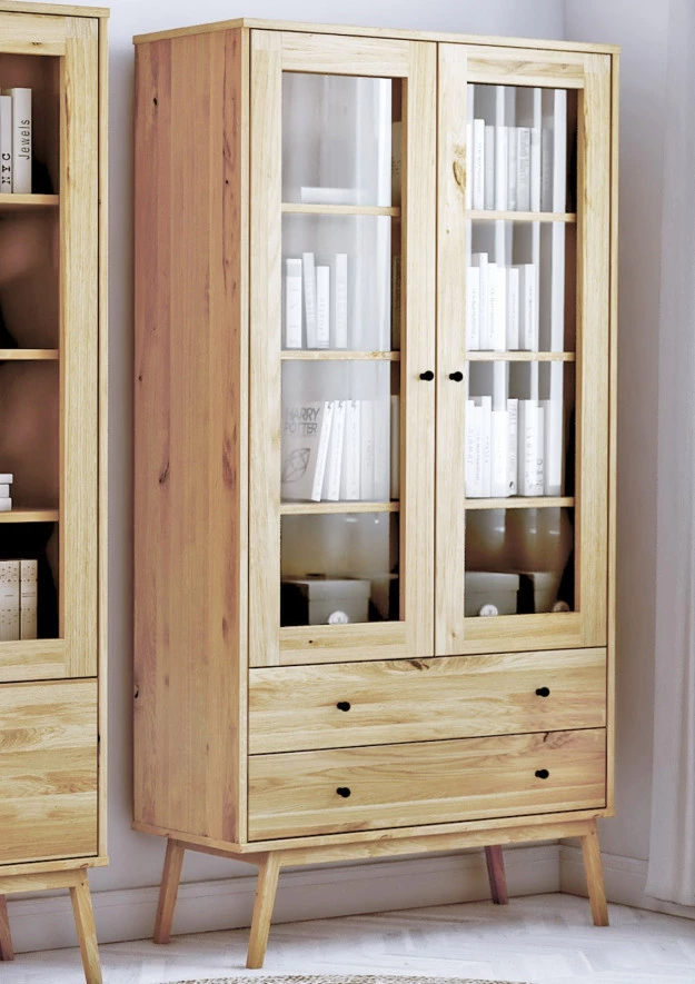 Vitrine aus Eiche Malaga 05 (2d 2s)
