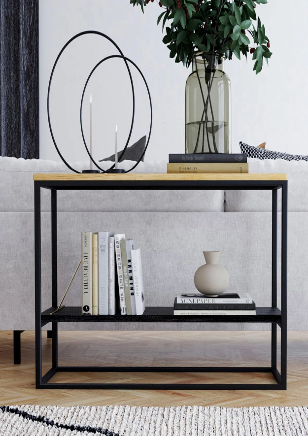 Loft Konsole aus Eiche 02