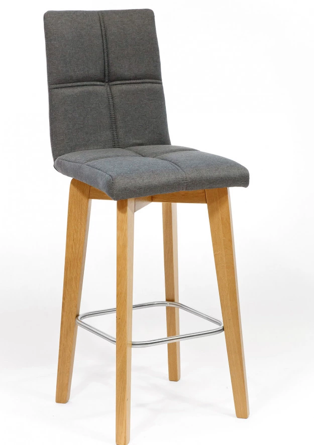 Barhocker aus Eiche gepolstert NK-33