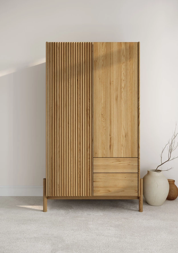 Eichenschrank Japandi 01