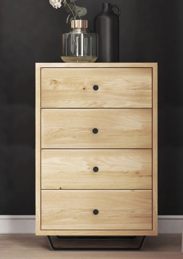 Kommode aus Eiche Steel 02 4s