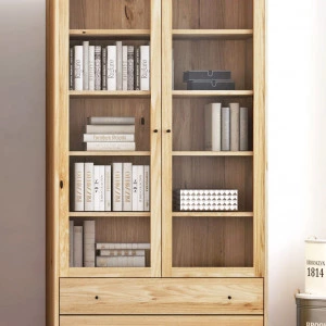 Eichen Vitrine Steel 05 (2d 2s)