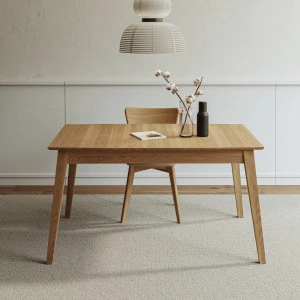 Ausziehbarer Eichentisch Modern U 06 mit Zusatzplatten
