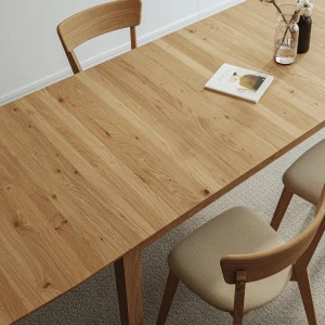 Ausziehbarer Eichentisch Modern U 06 mit Zusatzplatten