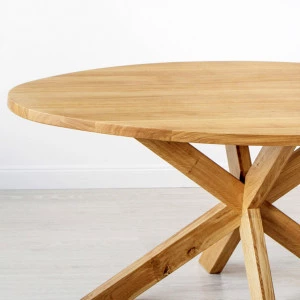Tisch Eiche massiv 08 Oval