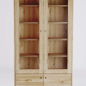 Eichen Vitrine Steel 04 (2d 2d)