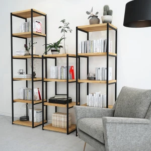Loft Regal aus Eiche 0.8m | 50cm | 3p