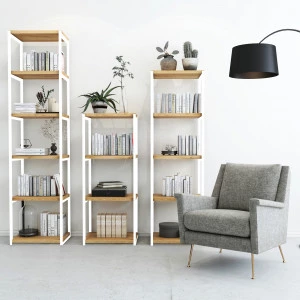 Loft Regal aus Eiche 0.8m | 50cm | 3p