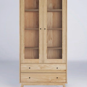 Vitrine aus Eiche Malaga 05 (2d 2s)