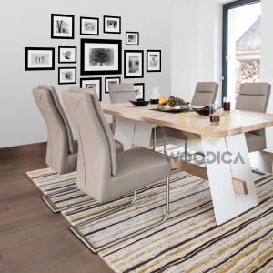 Gepolsterter Stuhl mit Metallbeinen NK-30