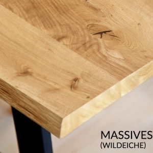 Eichentisch massiv 08 Oval