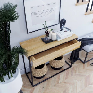 Loft Konsole aus Eiche 03
