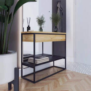 Loft Konsole aus Eiche 04