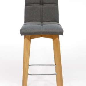 Gepolsterter Barhocker aus Eiche NK-33