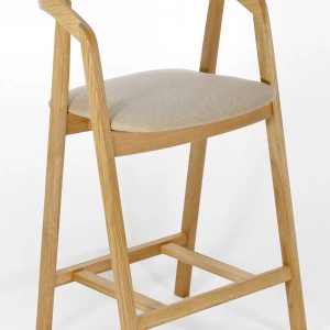 Gepolsterter Barstuhl aus Eiche NK-50mc Hocker