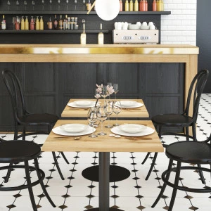 Quadratisch Bistro Tisch aus Eiche (Couchtisch/Bartisch/Restaurant)