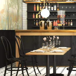 Quadratisch Bistro Tisch aus Eiche (Couchtisch/Bartisch/Restaurant)