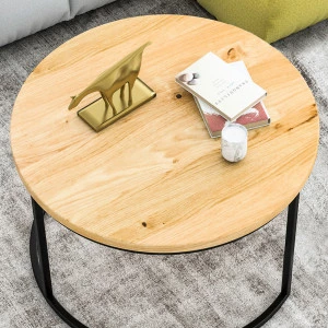 Runder Couchtisch aus Eiche Ław03 groß