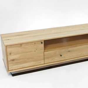 RTV-Schrank aus Eiche Steel 05 (206 1s2d hoch) 