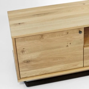 RTV-Schrank aus Eiche Steel 05 (206 1s2d hoch) 