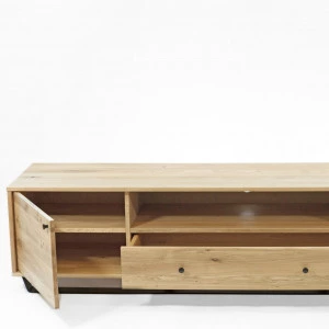 RTV-Schrank aus Eiche Steel 05 (206 1s2d hoch) 