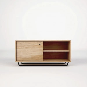 RTV-Schrank aus Eiche Steel 01 1d