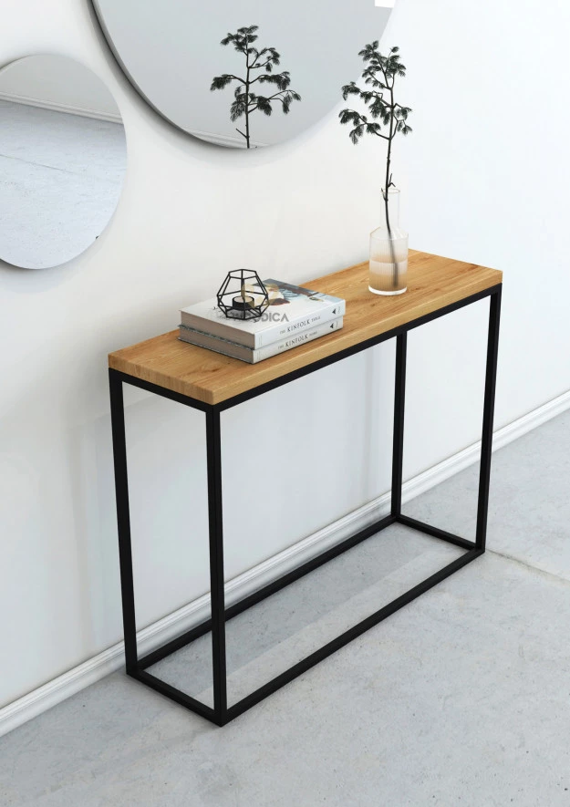 Loft Konsole aus Eiche 01