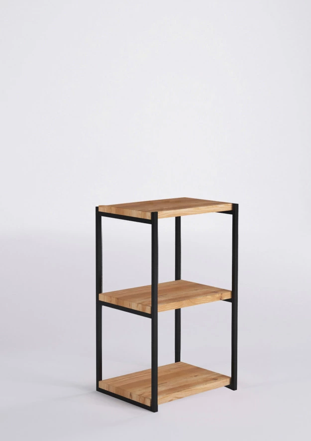 Loft Regal aus Eiche 0.8m | 50cm | 3p
