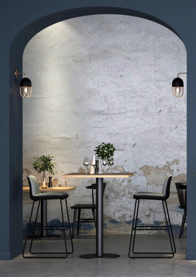 Hoche Bistro Tisch aus Eiche