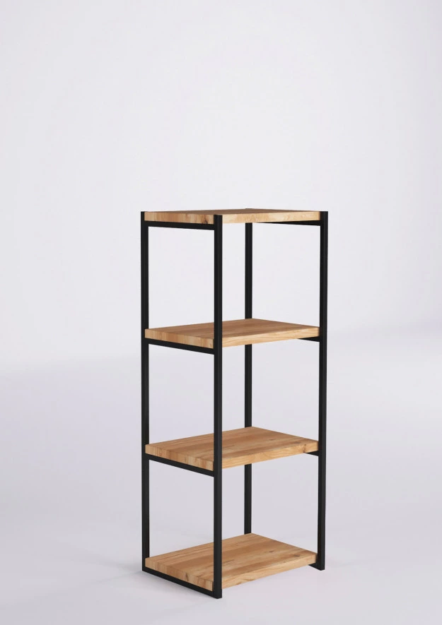 Loft Regal aus Eiche 1.2m | 50cm | 4p