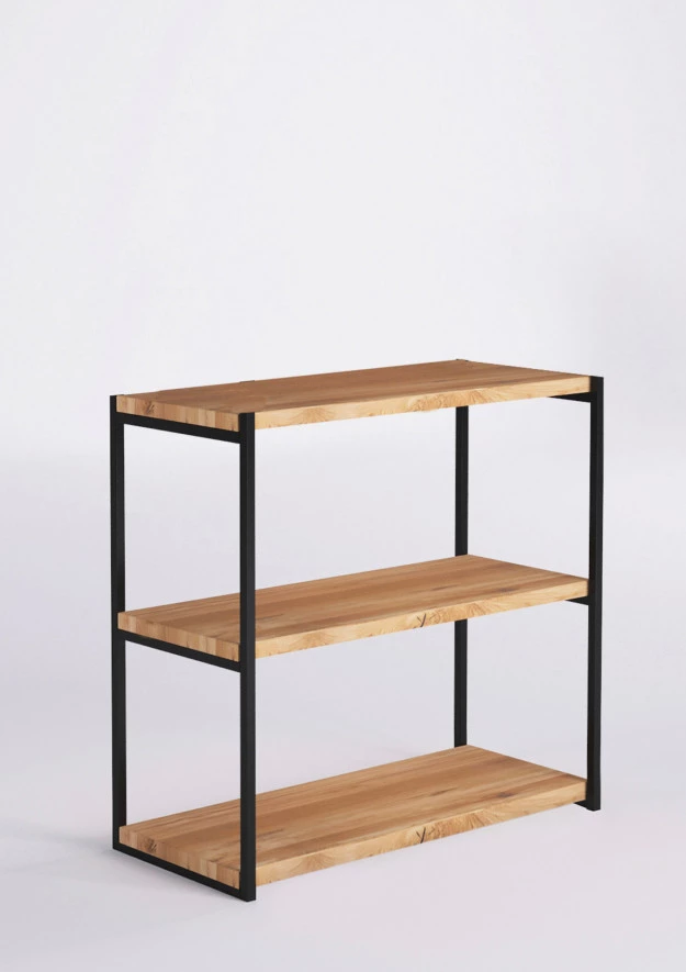 Loft Regal aus Eiche 0.8m | 90cm | 3p
