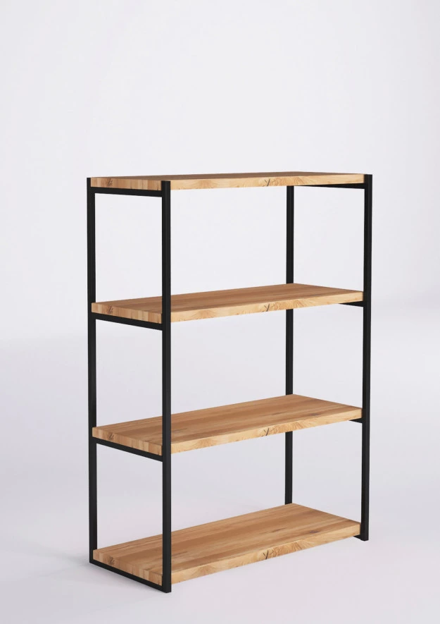 Loft Regal aus Eiche 1.2m | 90cm | 4p