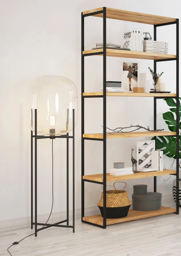 Loft Regal aus Eiche 06