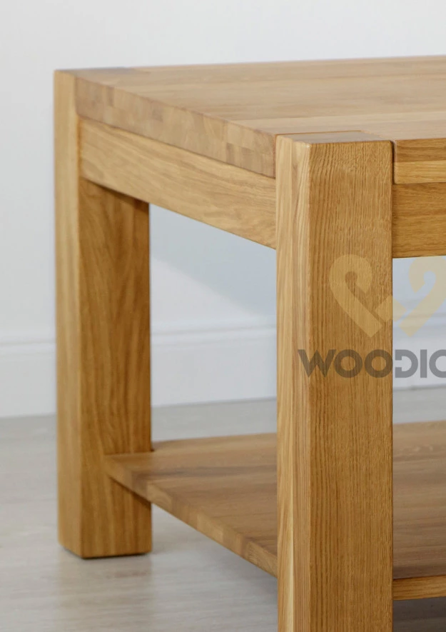 Couchtisch aus Eiche Quadrat Ław02