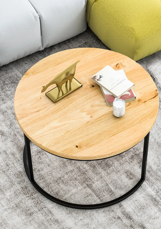 Runder Couchtisch aus Eiche Law03 klein 