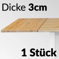 <b><span>eine Zusatzplatte 90x50cm Dicke 3cm <br></span></b> Abmessung 90 x 50 cm <br> 1 Stück <br> Dicke 3 cm  <br><span class="product_image_avail_icons_block"><img class="optionadditional_imgdost" alt="Product image" src="https://www.woodica.de/media/catalog/product/cache/1/small_image/300x150/bb1d69bbba138e233a9396db0bdf0ff6/d/o/dostawki_metalowe_stoly_wiz00.jpg" style="margin: 8px 5px 0px 0px;" height="150px"></span><k>197 €</k>