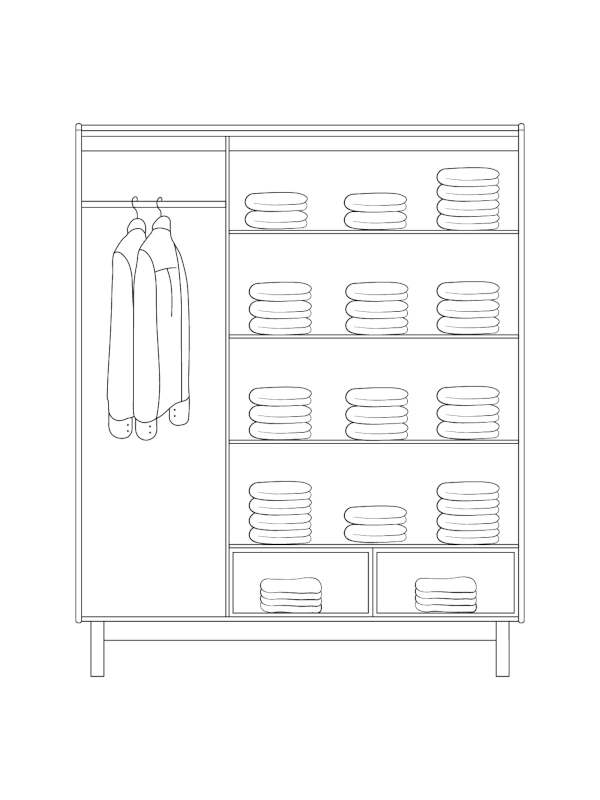 Wardrobe konstruction